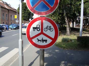 Pferdefuhrwerke verboten