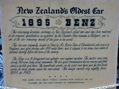 New Zealands oldest car